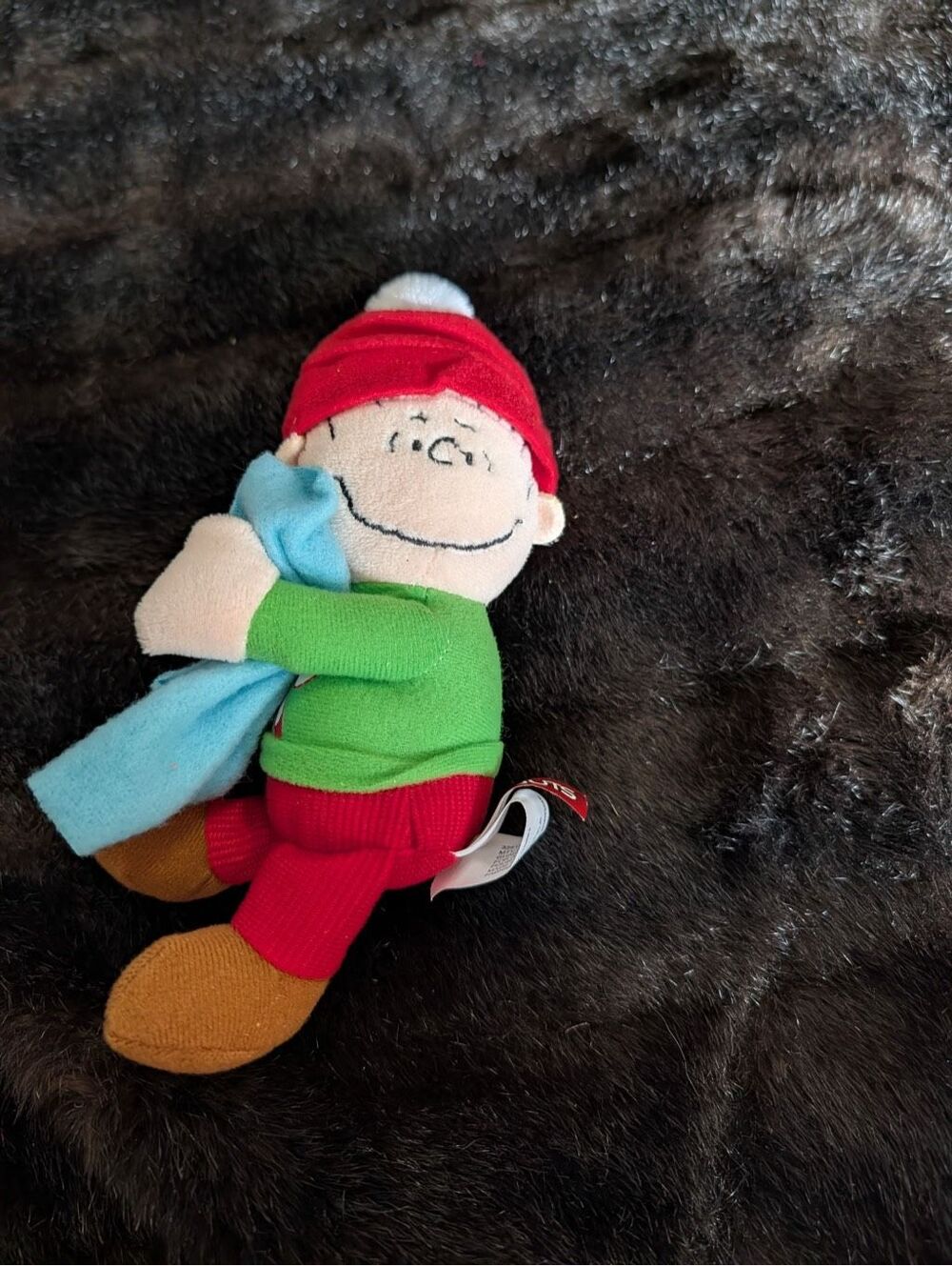 Linus Christmas Peanuts Figure blanket plush clip